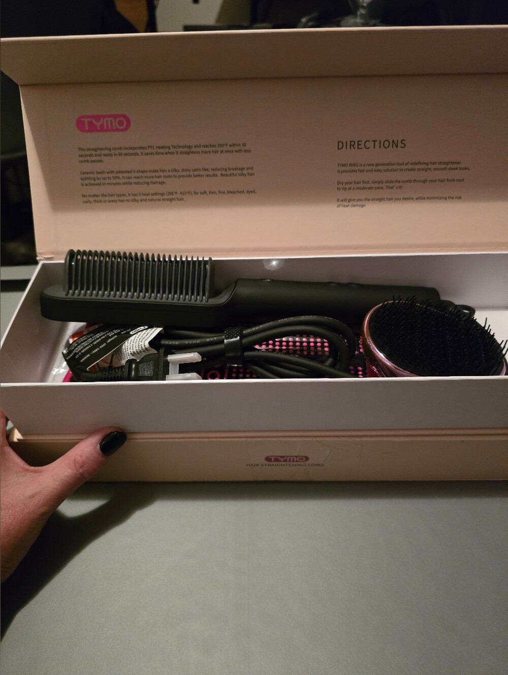 TYMO Ring Hair Straightening Comb